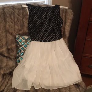 Black and white dress